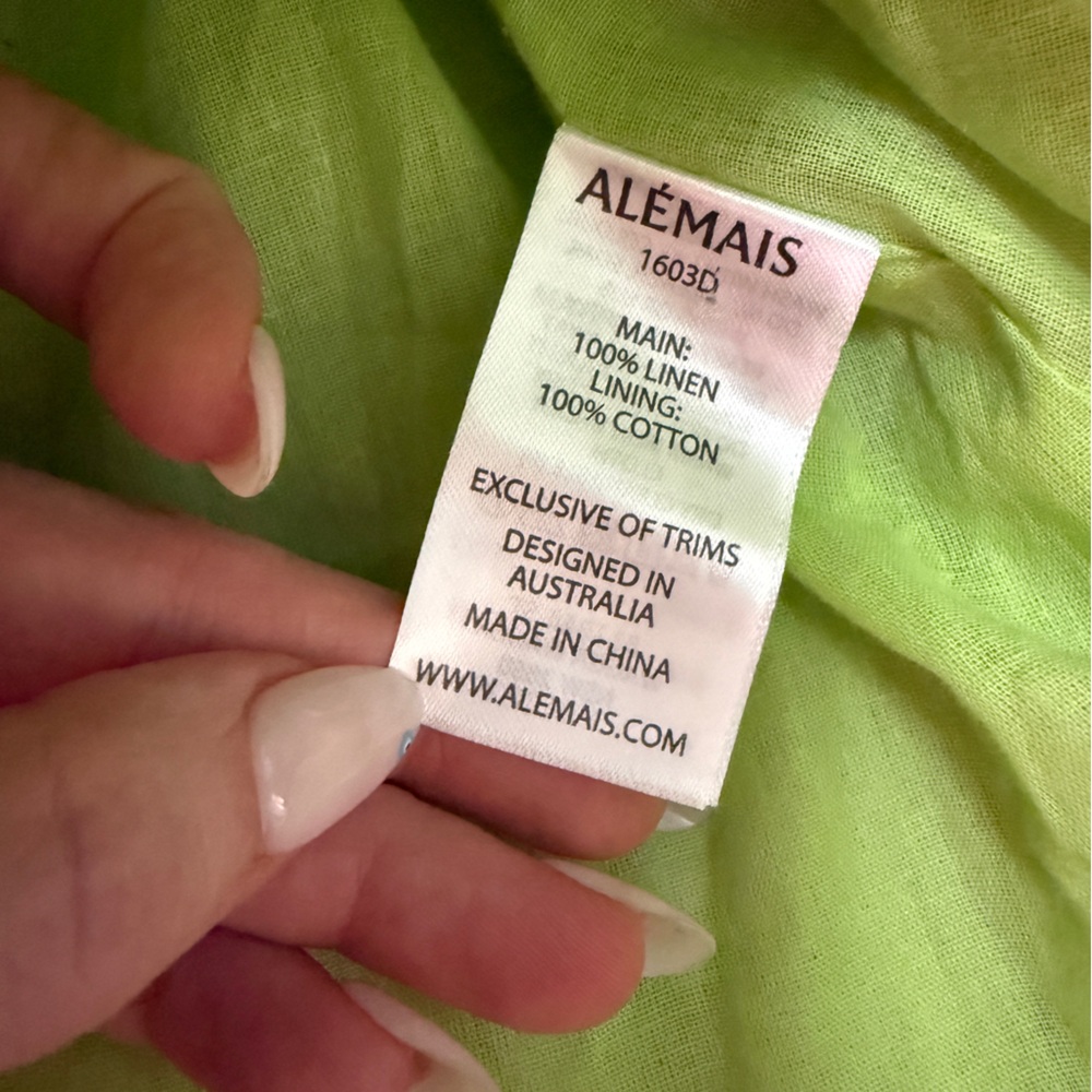 Alémais - Astra Floral Linen Minidress w Cut Outs - size US 6 - NWT - Picture 13 of 16
